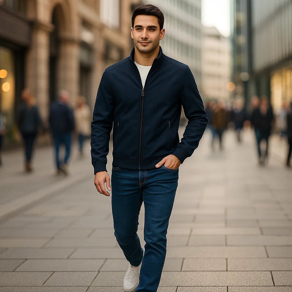 Kurtka Męska z Wysokim Kołnierzem - vivano - warszawa