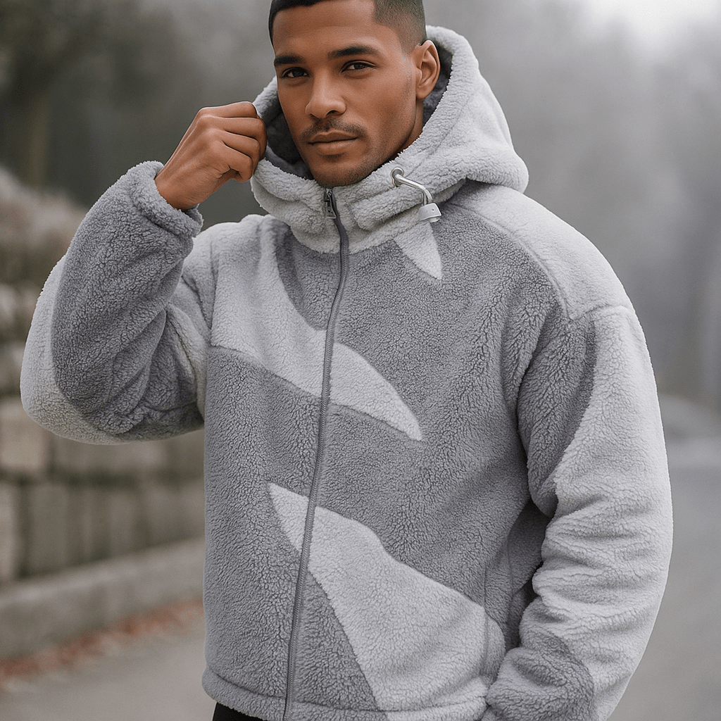 Kurtka Polarowa Męska - Styl Miejski - Komfort Zimowy - Ciepła - vivano - warszawa