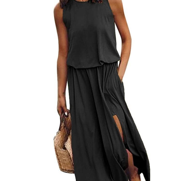 Letnia sukienka maxi bez rękawów - vivano - warszawa