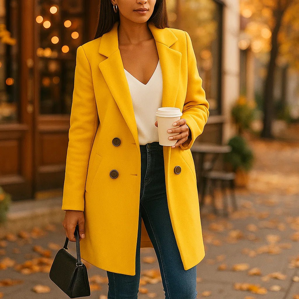 Louise - Klasyczny płaszcz - Ponadczasowa elegancja - Komfort i jakość - vivano - warszawa