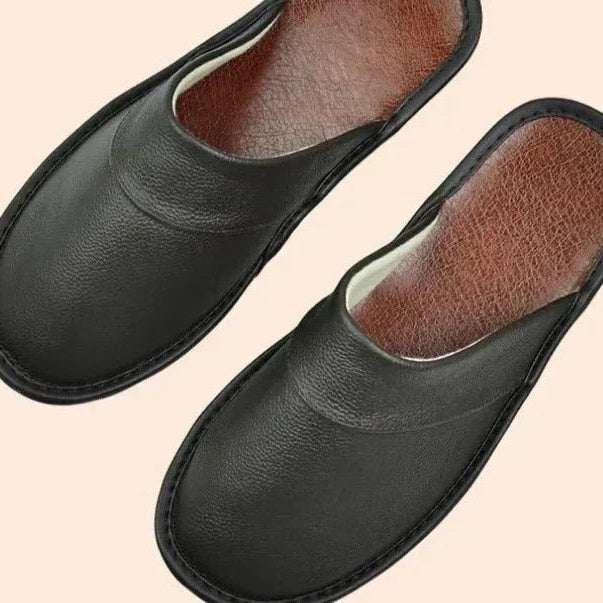 Lucas skórzane kapcie męskie - vivano - warszawa