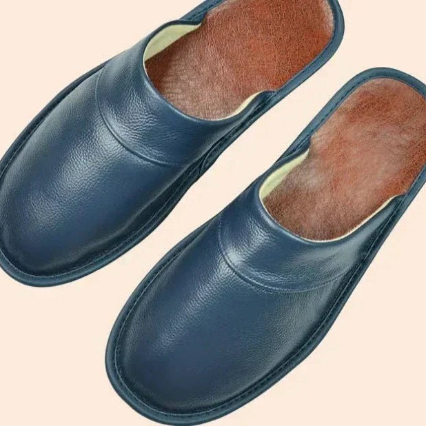 Lucas skórzane kapcie męskie - vivano - warszawa