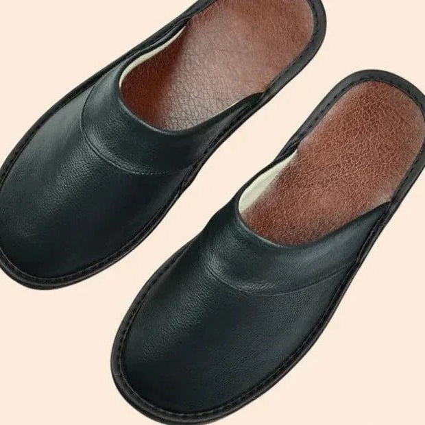 Lucas skórzane kapcie męskie - vivano - warszawa