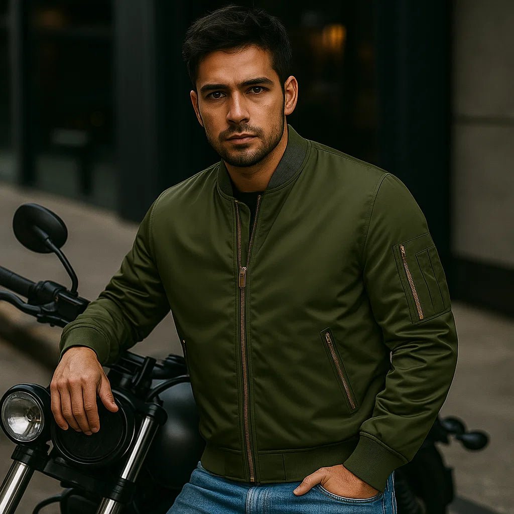 Luksusowa męska kurtka bomber pilot - vivano - warszawa