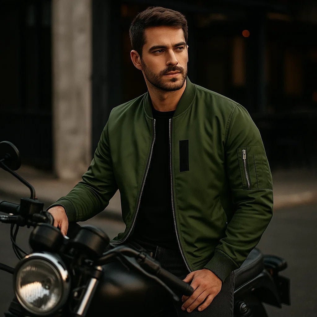 Męska Kurtka Bomber 2025 - Komfortowa - Stylowa - Oddychająca - vivano - warszawa