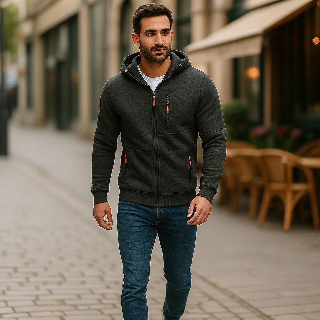 Męska kurtka casual z kapturem - Komfort - Uniwersalność - vivano - warszawa