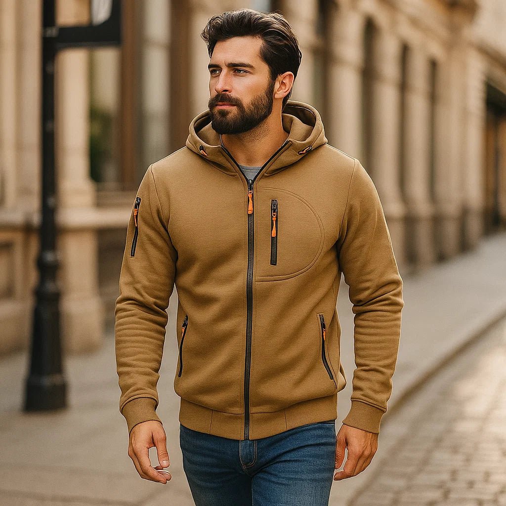 Męska kurtka casual z kapturem - Komfort - Uniwersalność - vivano - warszawa
