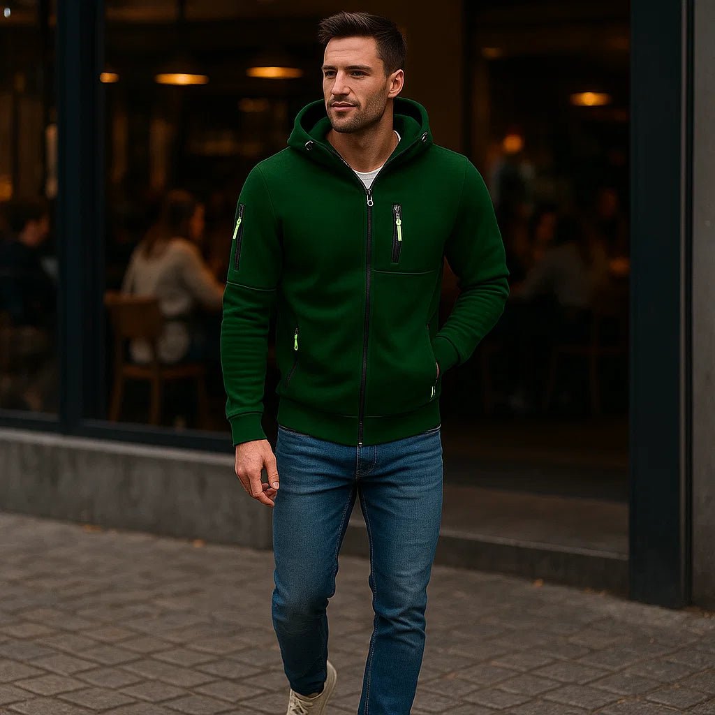 Męska kurtka casual z kapturem - Komfort - Uniwersalność - vivano - warszawa