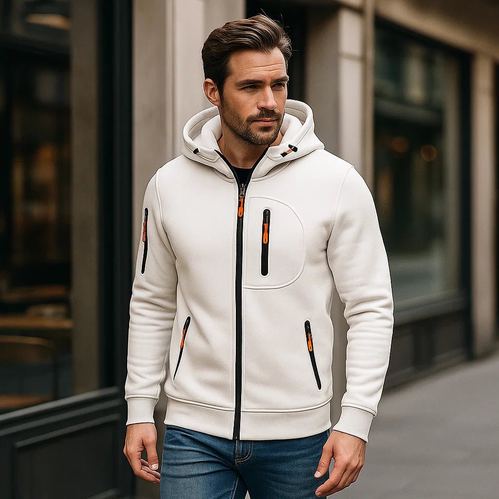 Męska kurtka casual z kapturem - Komfort - Uniwersalność - vivano - warszawa