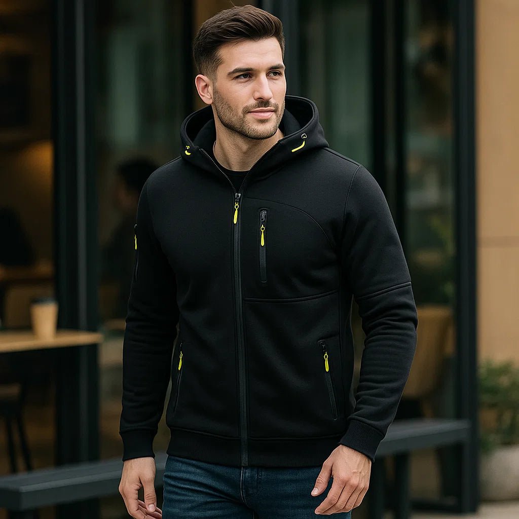 Męska kurtka casual z kapturem - Komfort - Uniwersalność - vivano - warszawa