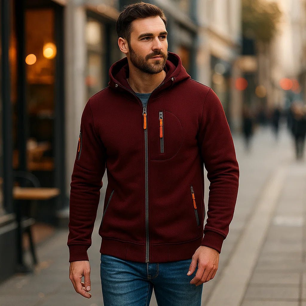 Męska kurtka casual z kapturem - Komfort - Uniwersalność - vivano - warszawa