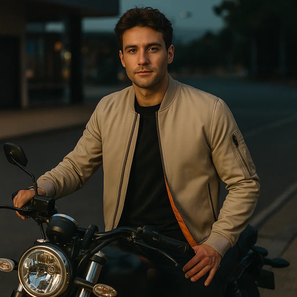 Męska Kurtka Pilotka - Klasyczny Design - Ponadczasowy Styl z Zamkiem - vivano - warszawa