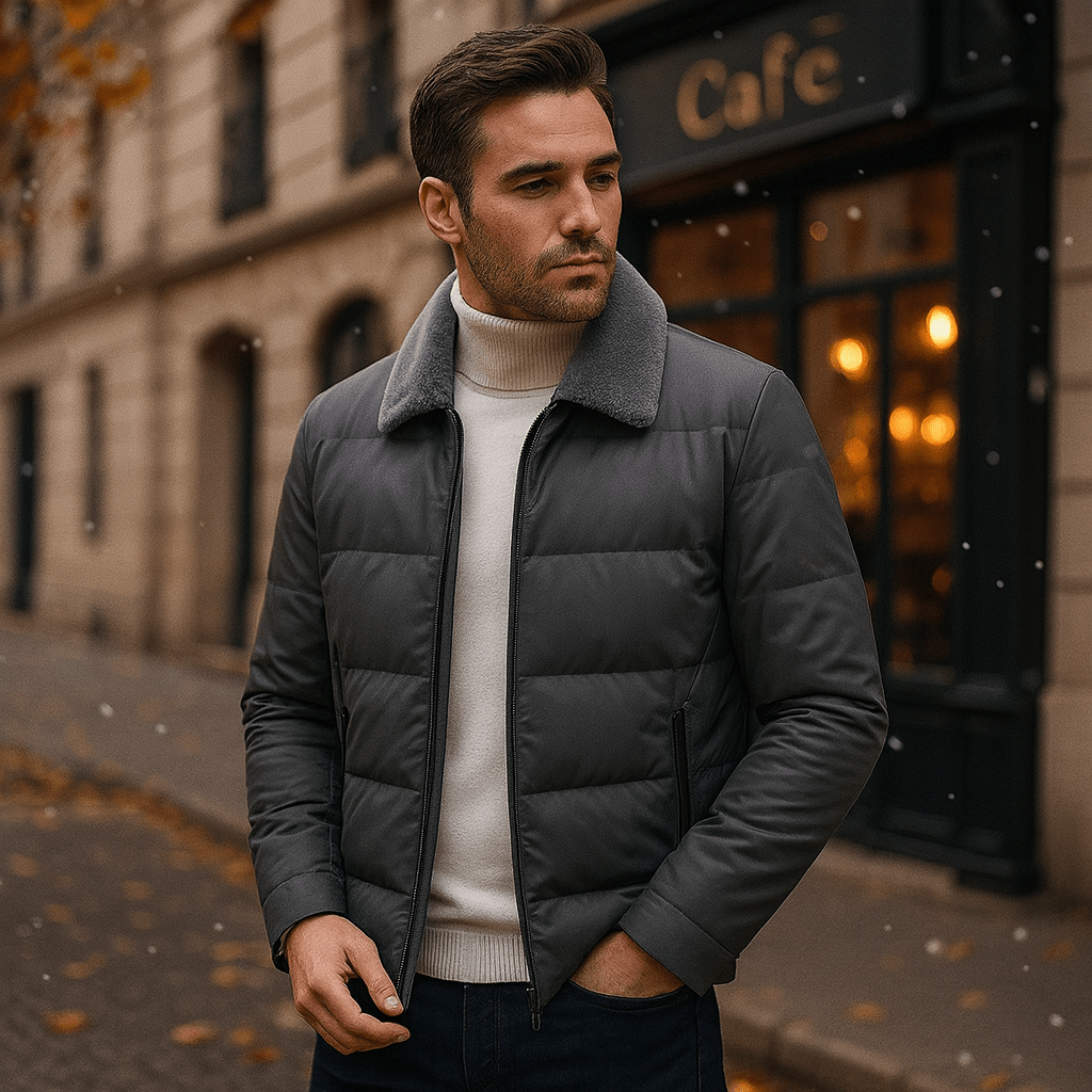 Męska Kurtka Puchowa Elegance - vivano - warszawa