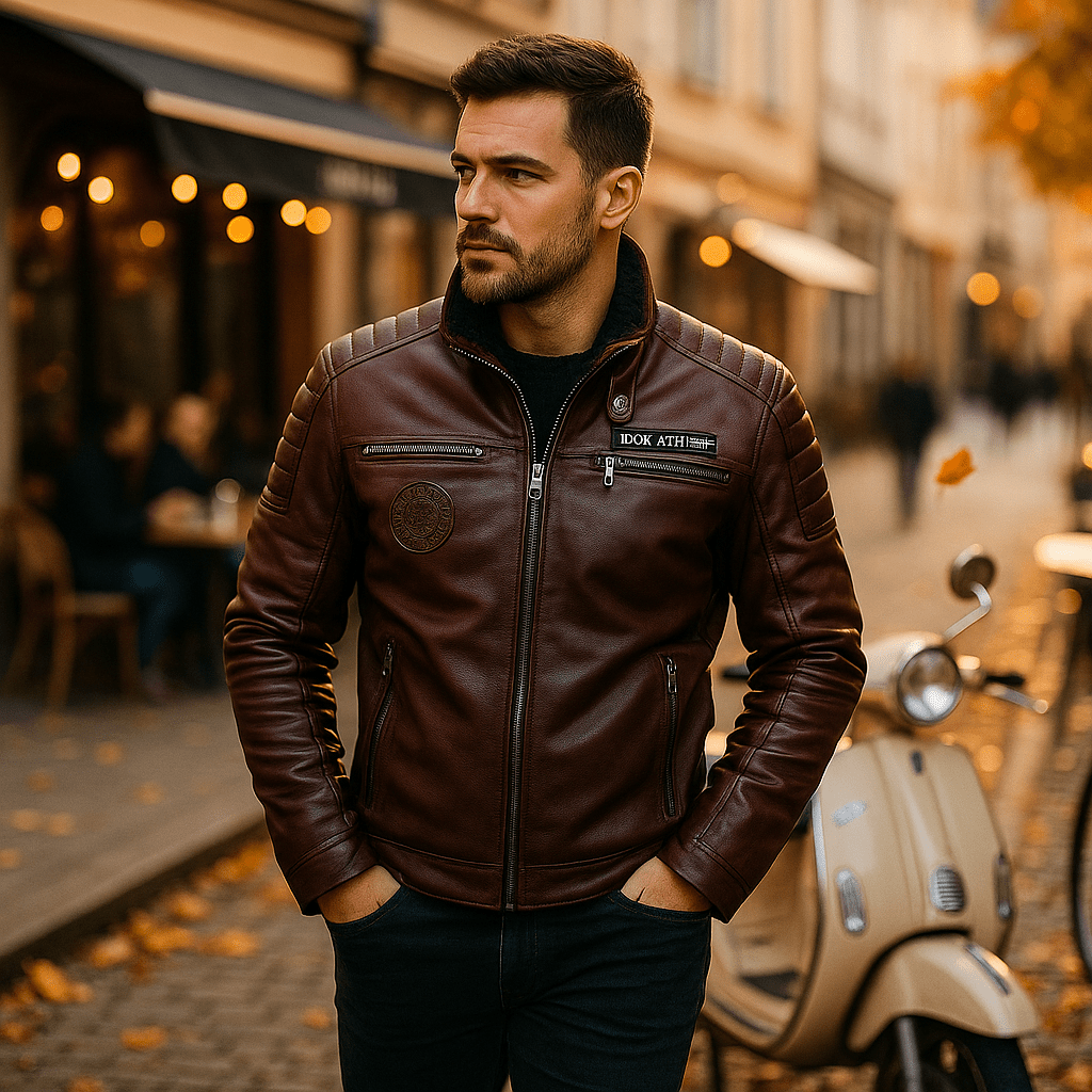 Męska Skórzana Kurtka Zimowa Premium - vivano - warszawa