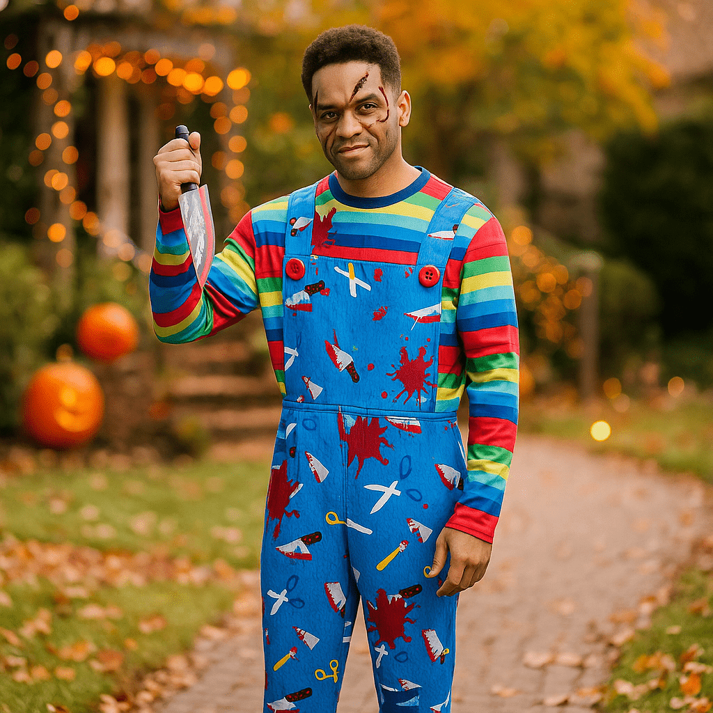 Męski Kostium Mordercy na Halloween - Przerażający Strój Horror - vivano - warszawa