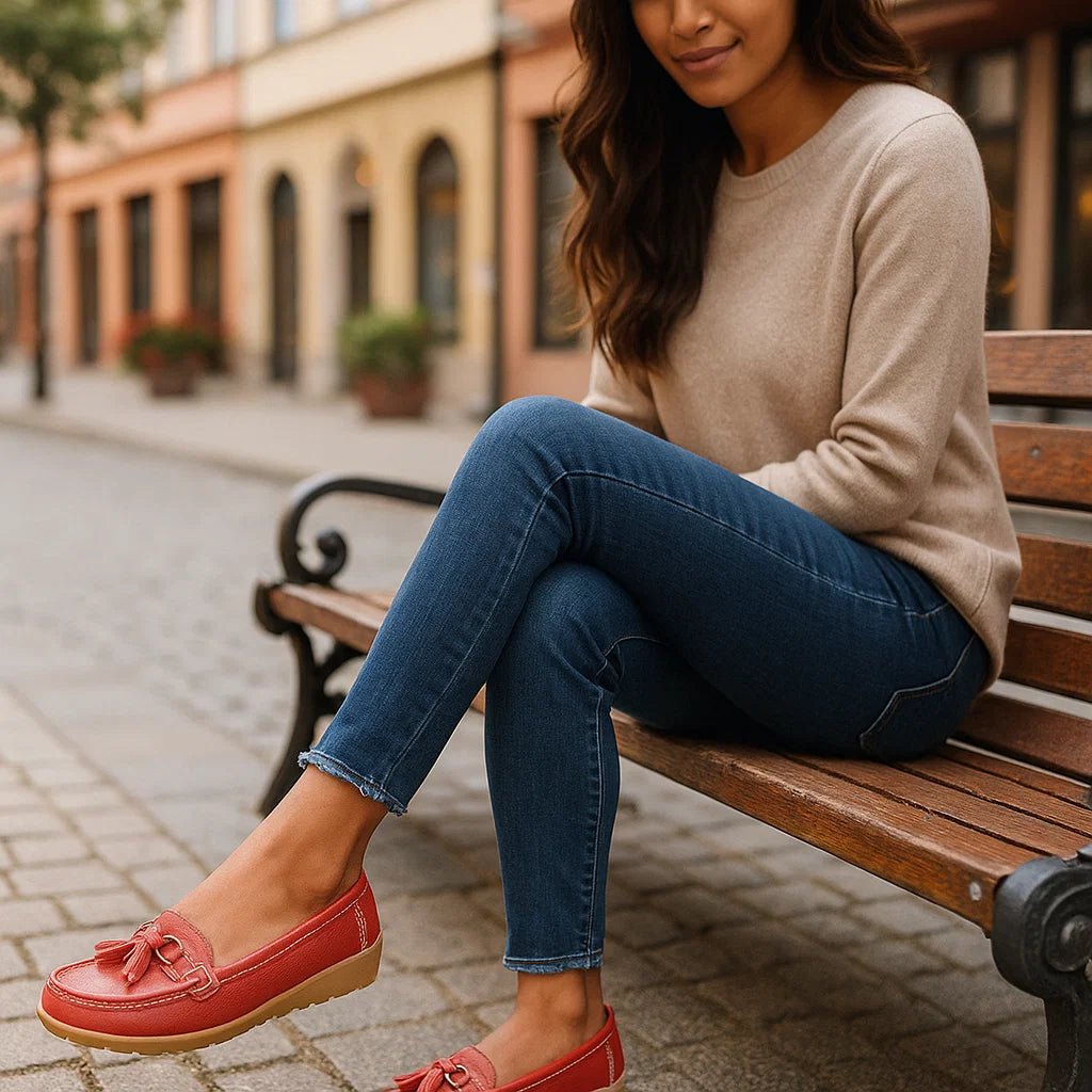 Mokasyny ortopedyczne skórzane damskie - vivano - warszawa