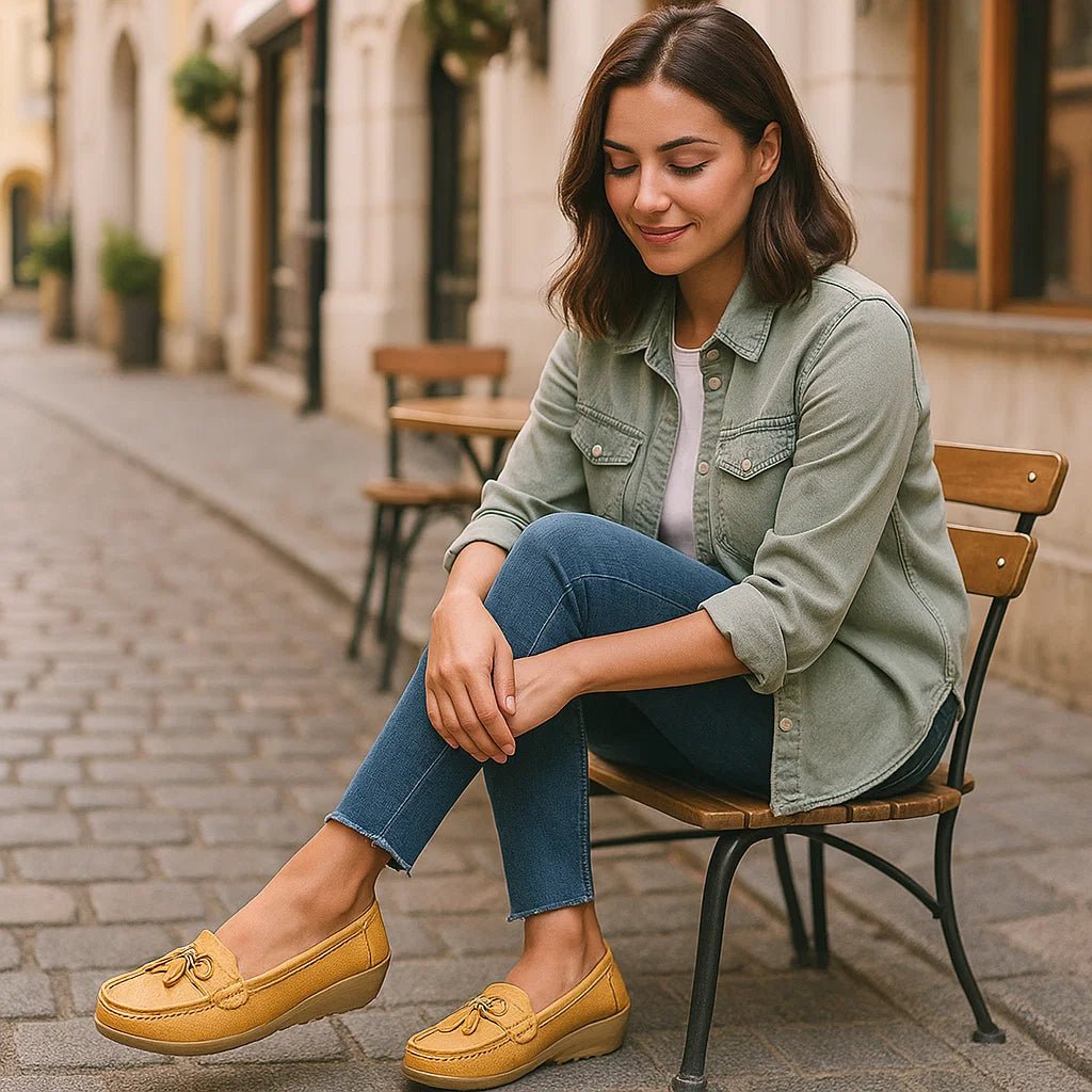 Mokasyny ortopedyczne skórzane damskie - vivano - warszawa