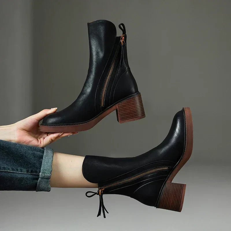 Sztyblety Damskie | Czarne | Klasyczne Eleganckie Chelsea