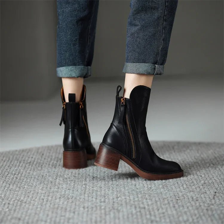 Sztyblety Damskie | Czarne | Klasyczne Eleganckie Chelsea