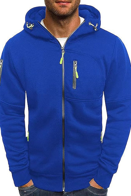 Bluza z kapturem męska | Poliester bawełna, kieszenie, sznurek