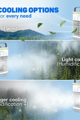 Przenośny klimatyzator, chłodnica powietrza 4 w 1 – USB-C