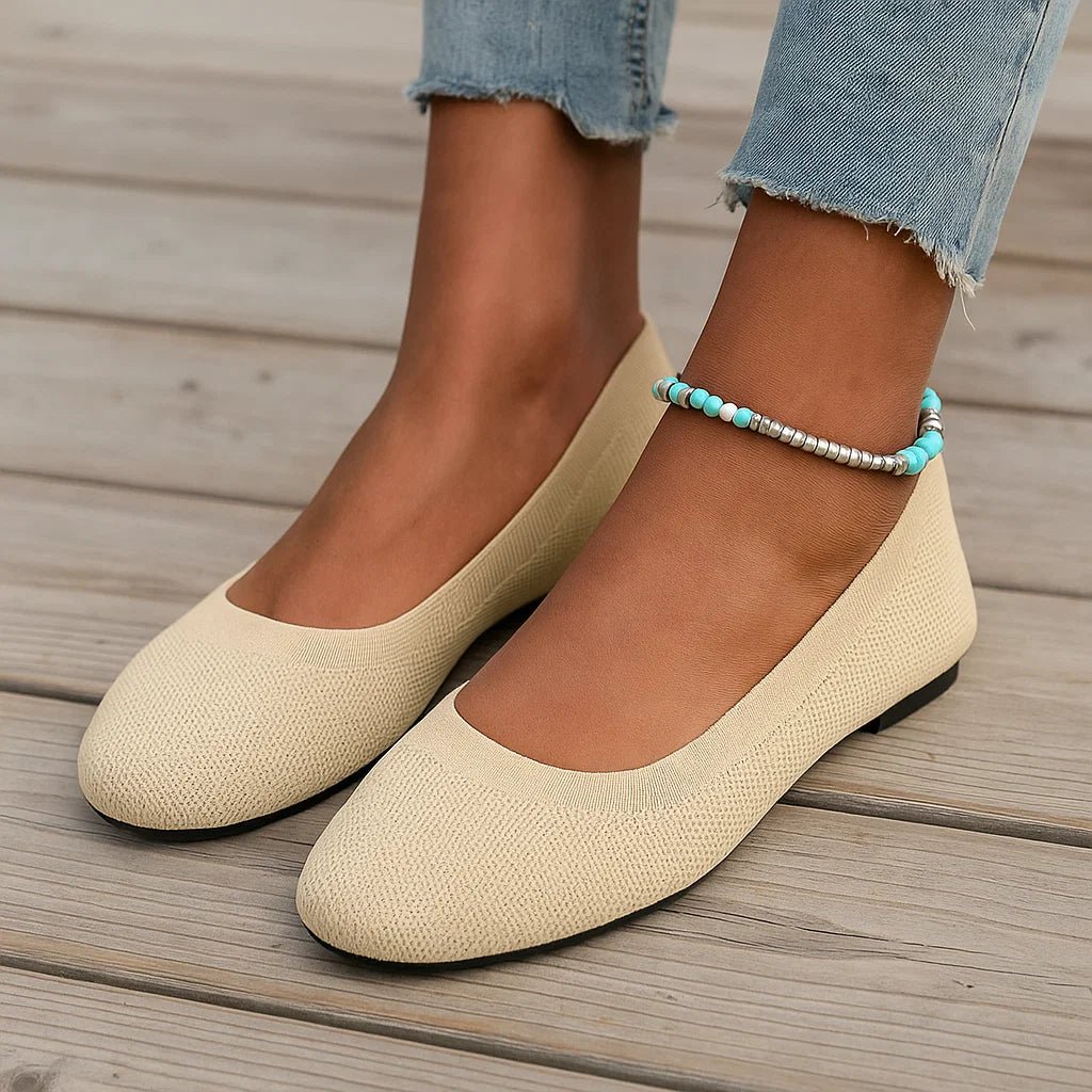 Ortopedyczne damskie baleriny z elastyczną cholewką - vivano - warszawa