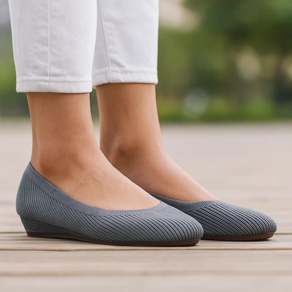 Ortopedyczne damskie baleriny z elastyczną cholewką - vivano - warszawa