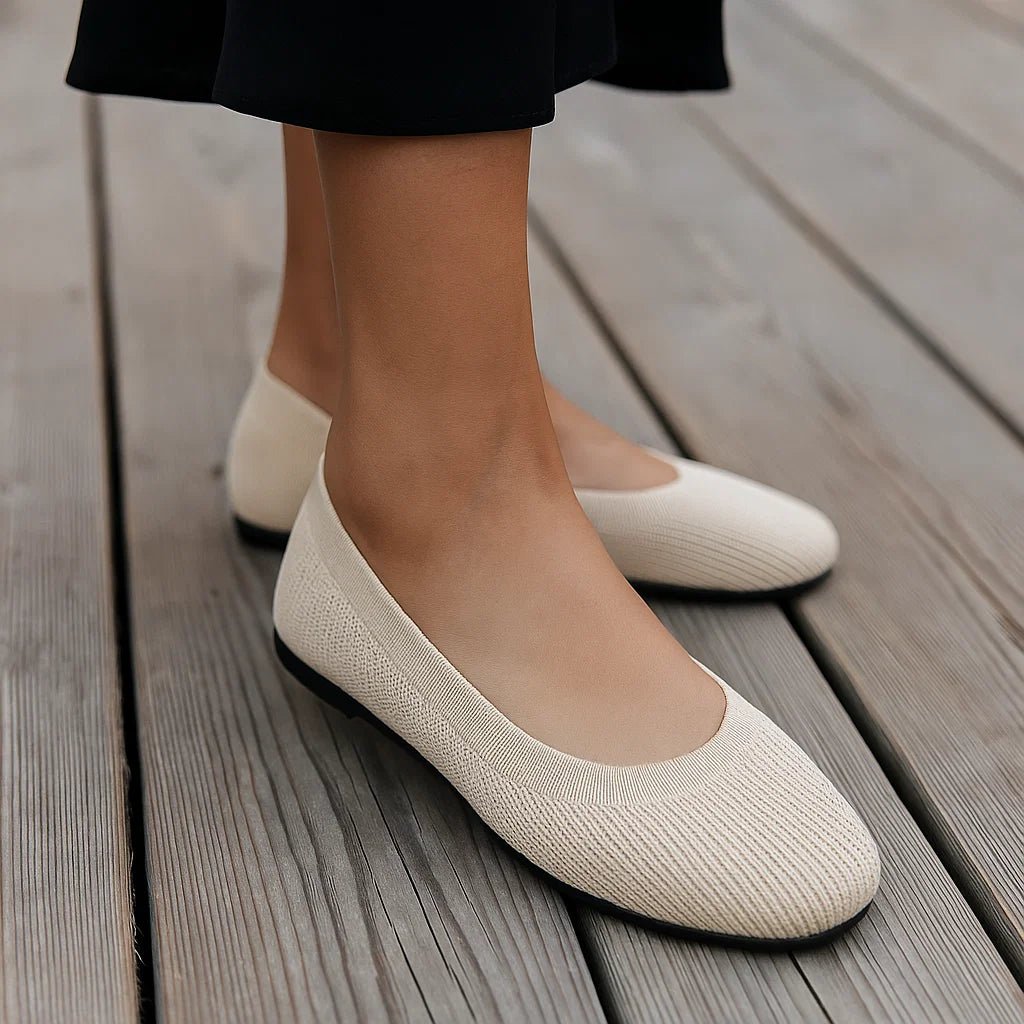 Ortopedyczne damskie baleriny z elastyczną cholewką - vivano - warszawa