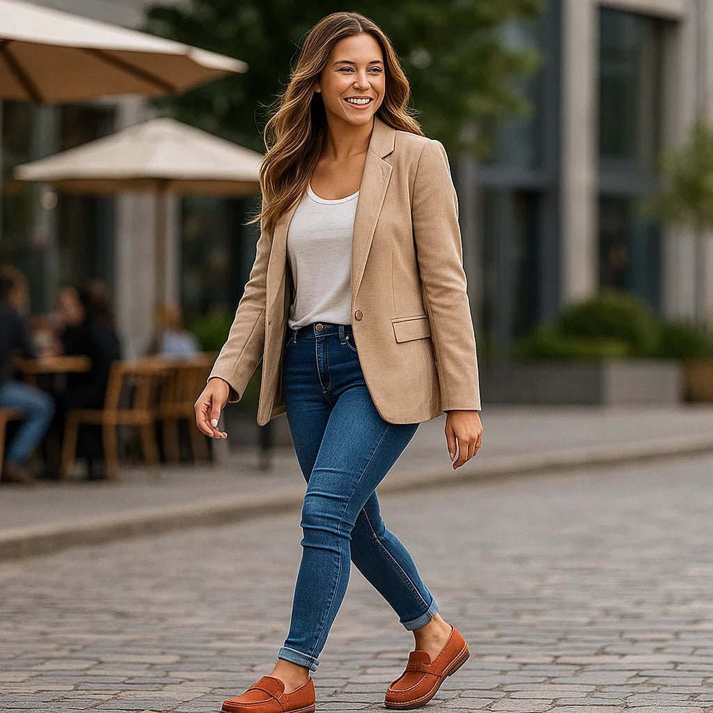 Ortopedyczne damskie mokasyny z ozdobną klamrą - vivano - warszawa