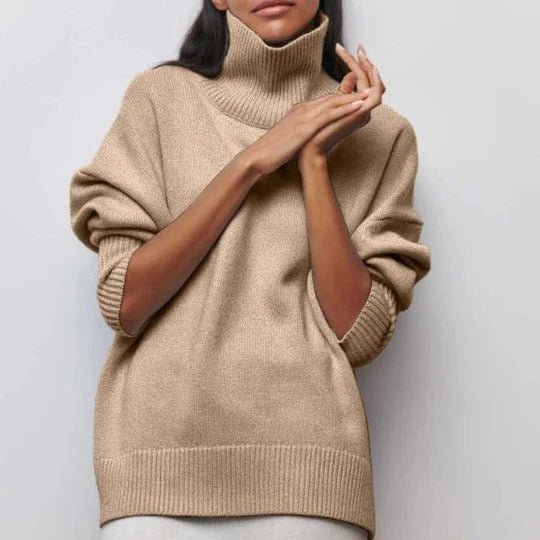 Damski Sweter Rozpinany Golf Oversize