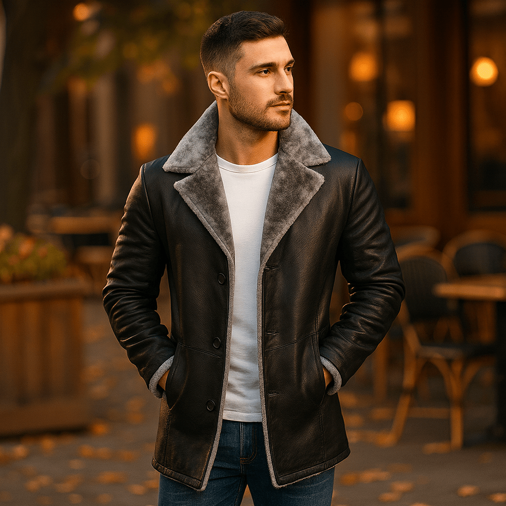 Romeo – elegancki męski płaszcz zimowy - vivano - warszawa