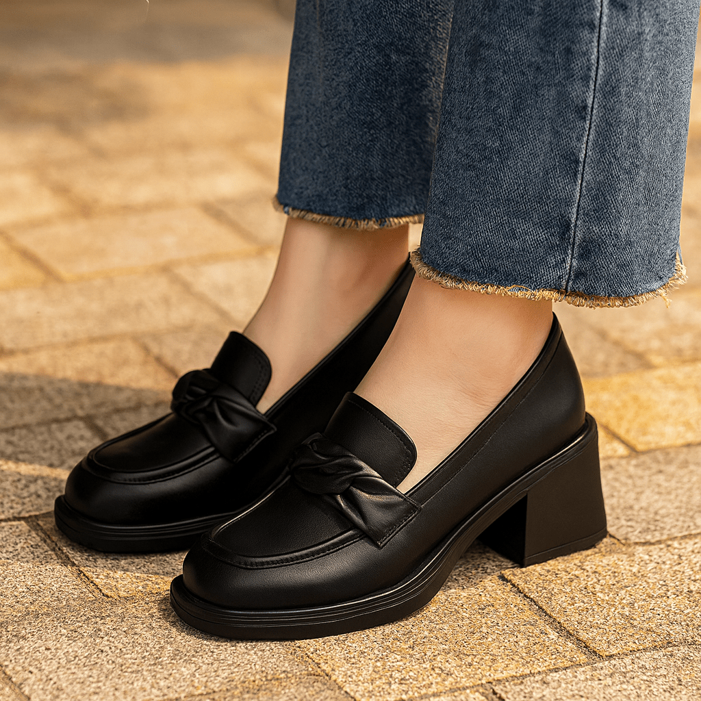 Seraphina – Eleganckie Buty Damskie na Kwadratowym Obcasie - vivano - warszawa