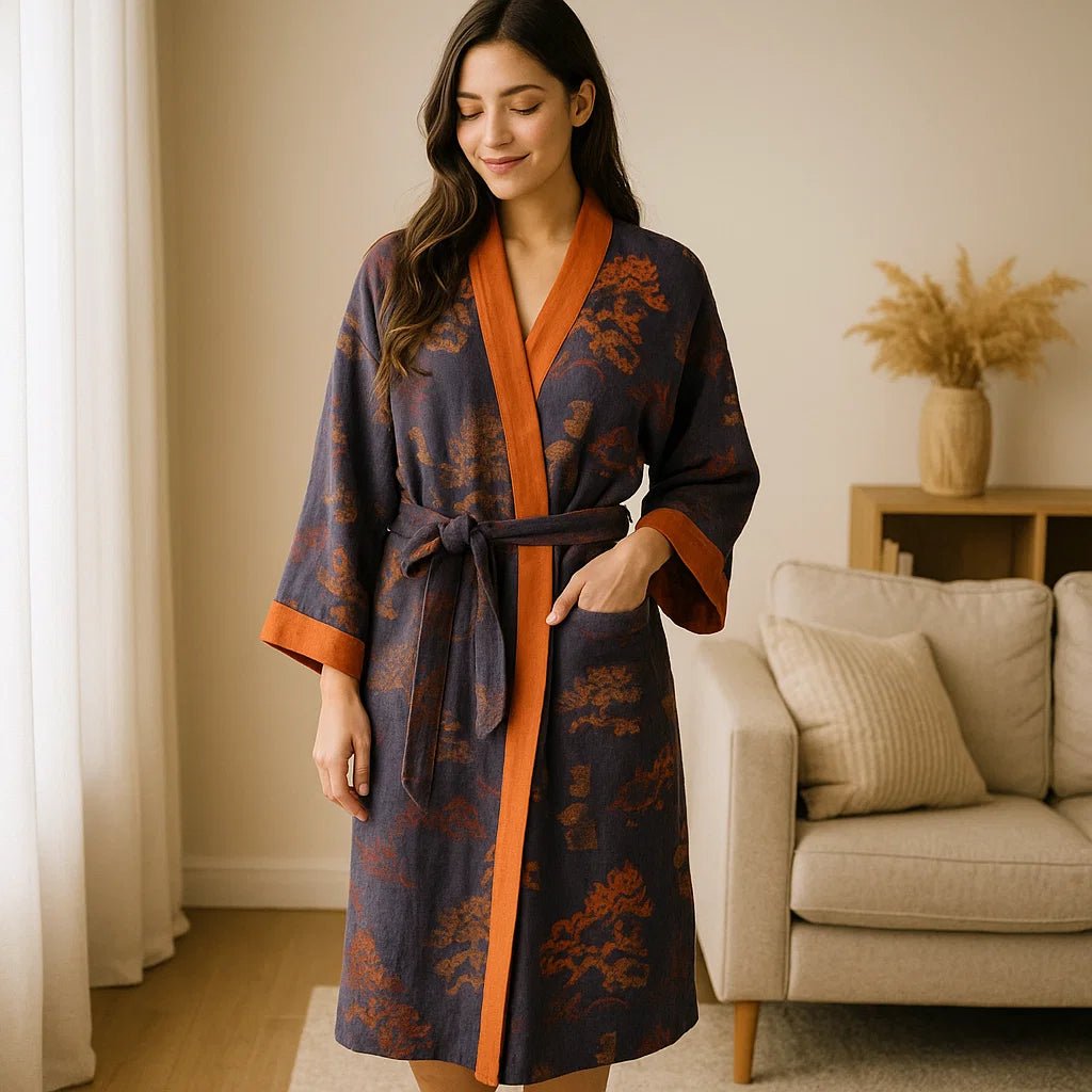 SereneCotton – Luksusowy Koc Kimonowy z Bawełny o Ponadczasowej Elegancji - vivano - warszawa