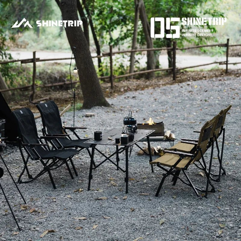 ShineTrip Krzesło Kermit - Komfortowe Składane Krzesło na Kemping - vivano - warszawa