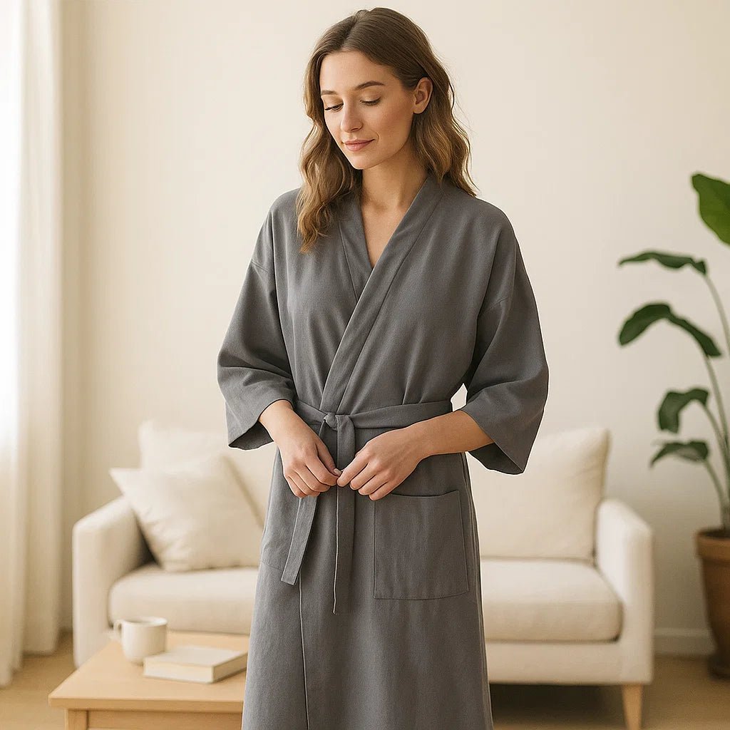 SilvaLoom – Naturalny i Elegancki Szlafrok Kimono z Ponadczasowym Boho Designem - vivano - warszawa
