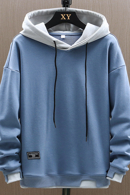Bluza z kapturem | Dwa kolory, kieszenie kangurowe