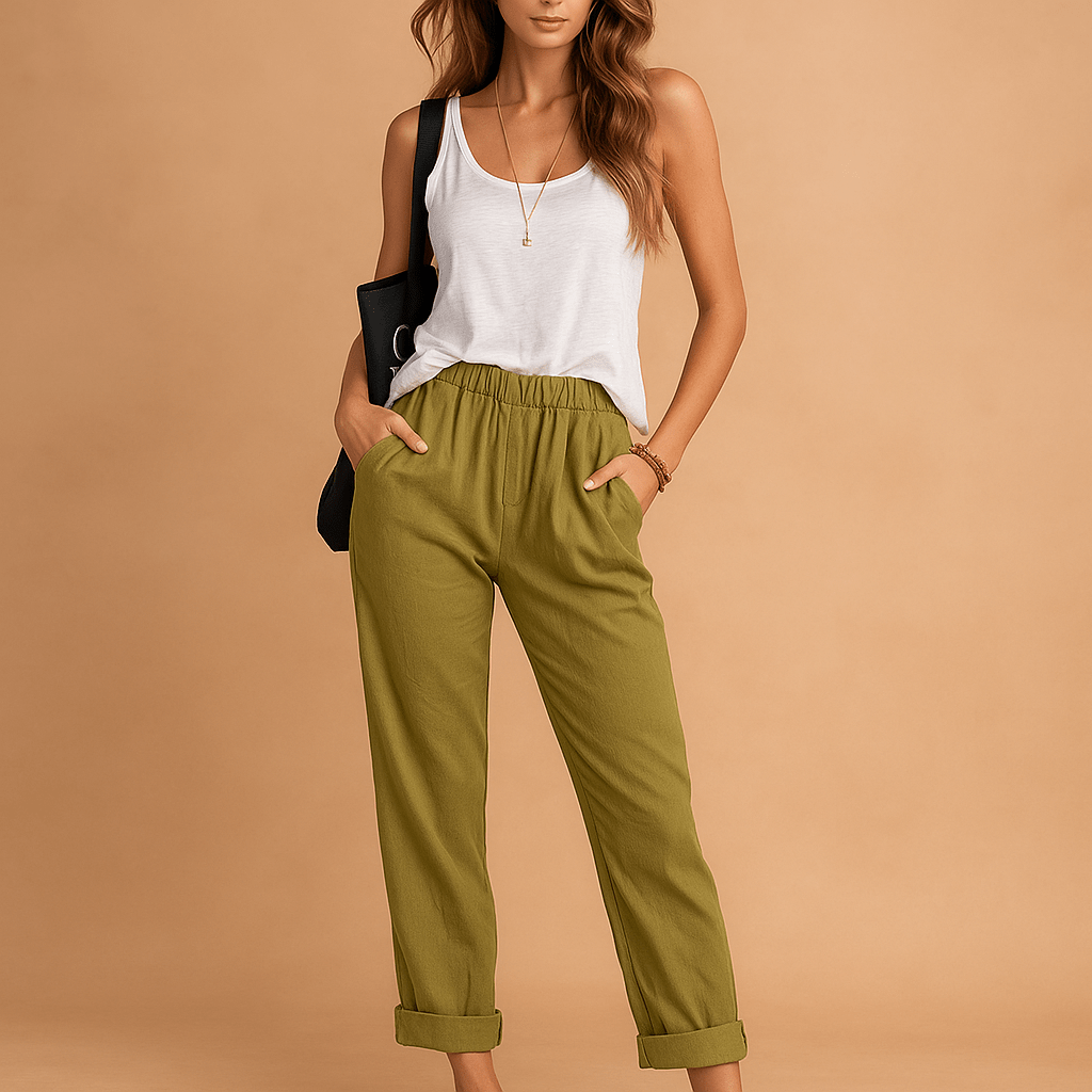 Spodnie z elastanem - Wygodne - Stylowe - Komfortowe - vivano - warszawa