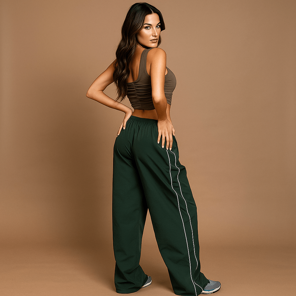 Sportowe Spodnie - Luźny Krój - Elastyczny Pas - vivano - warszawa