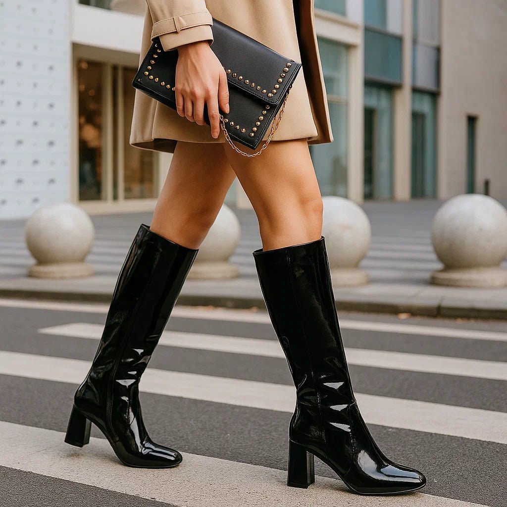 Stilla - Lakerede Støvler z Blaskiem - Stylowe - Trwałe - Luo - vivano - warszawa