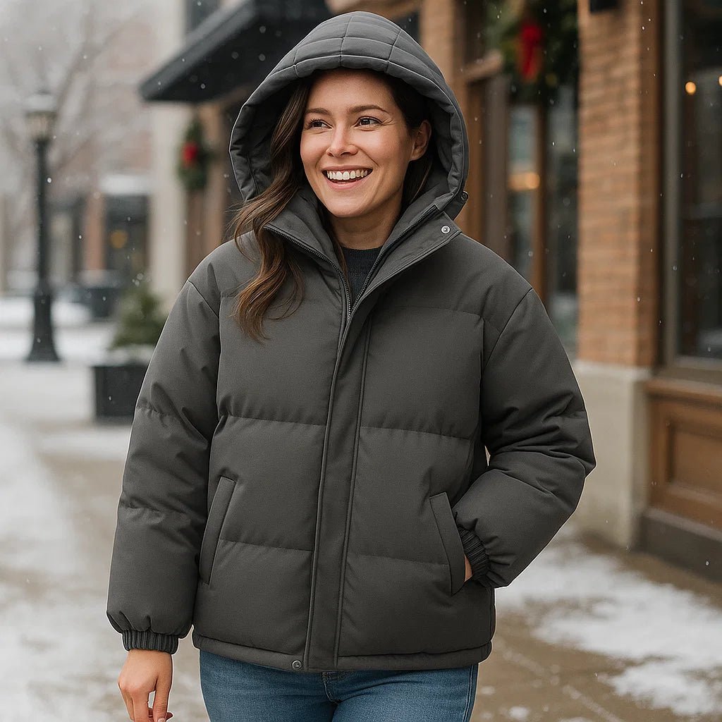 Stilla Varm Hættejakke - Klassisk Design - Komfort og Stil - vivano - warszawa