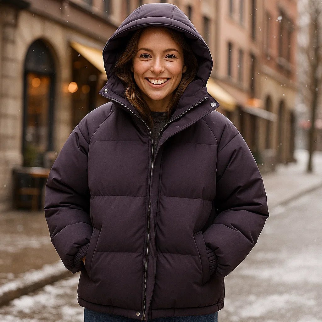 Stilla Varm Hættejakke - Klassisk Design - Komfort og Stil - vivano - warszawa