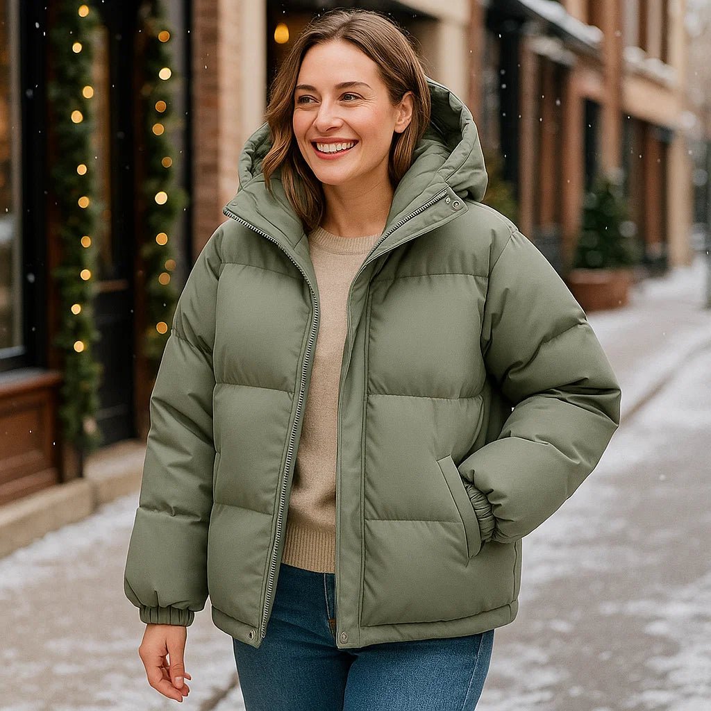 Stilla Varm Hættejakke - Klassisk Design - Komfort og Stil - vivano - warszawa