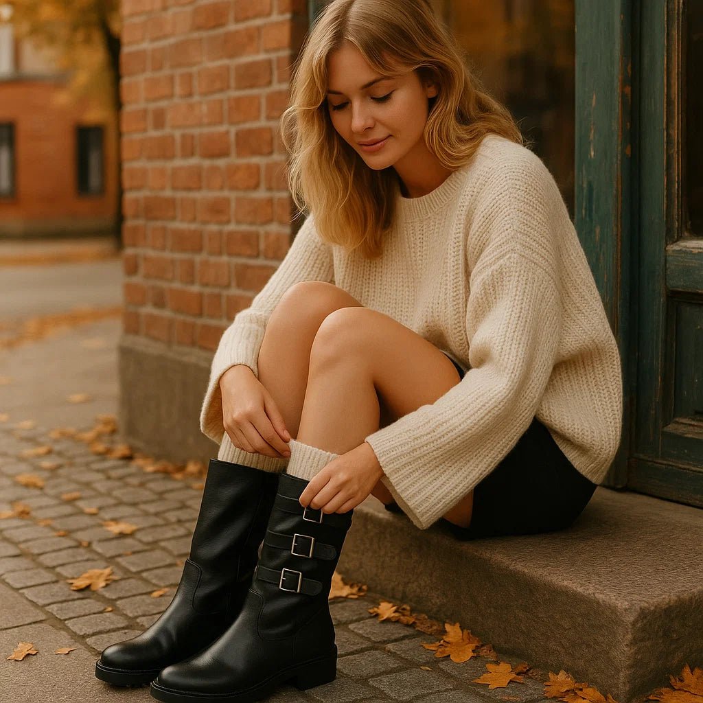 Stilla – Wodoodporne Botki z Trzema Klamrami - vivano - warszawa