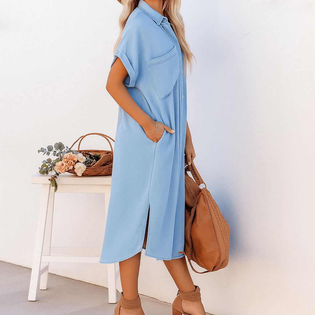 Stylowa Damska Sukienka Koszulowa - vivano - warszawa