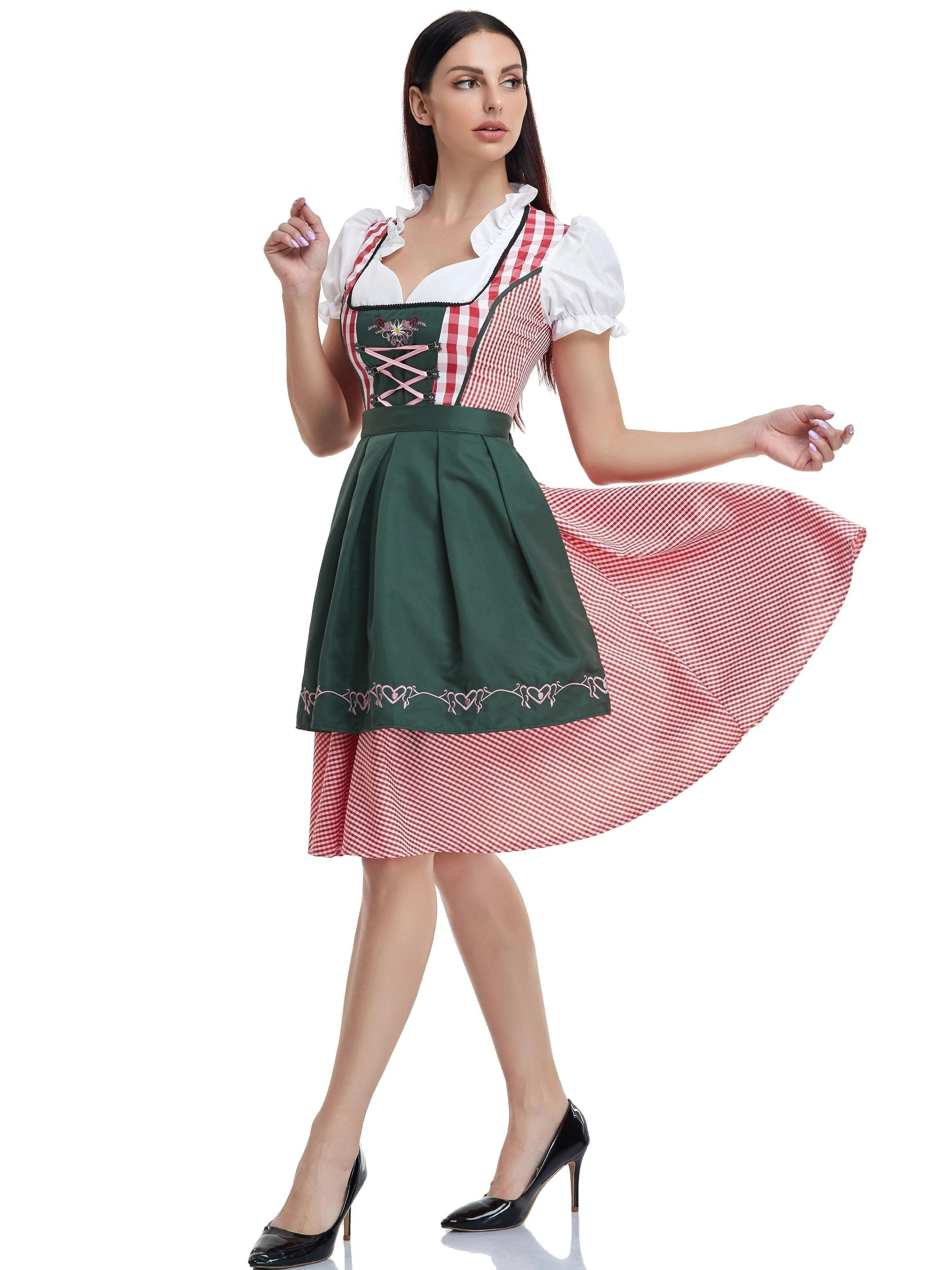 Sukienka Dirndl dla Dam - Miękkie Materiały - Tradycyjny Strój Oktoberfest - vivano - warszawa
