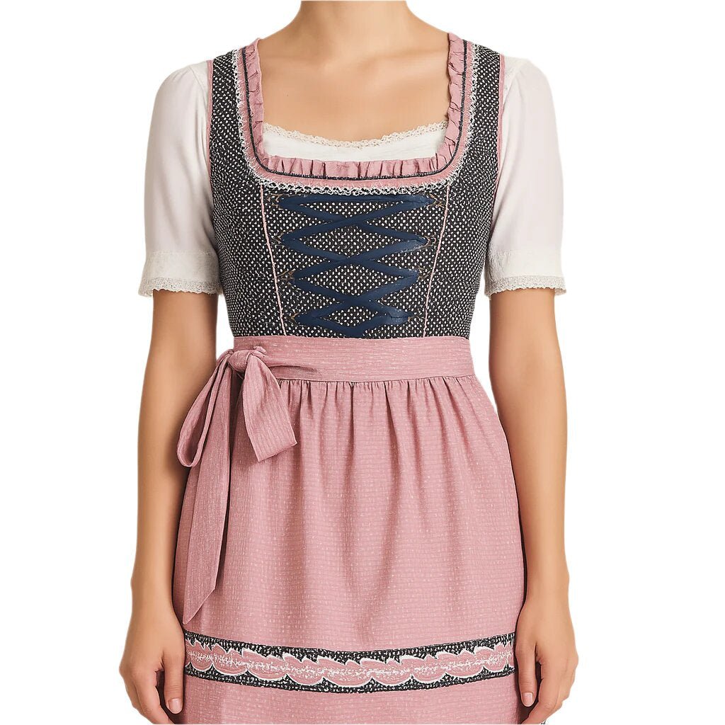 Sukienka Dirndl dla kobiet - Bawełna - Kostium Oktoberfest - Styl Festynowy - vivano - warszawa