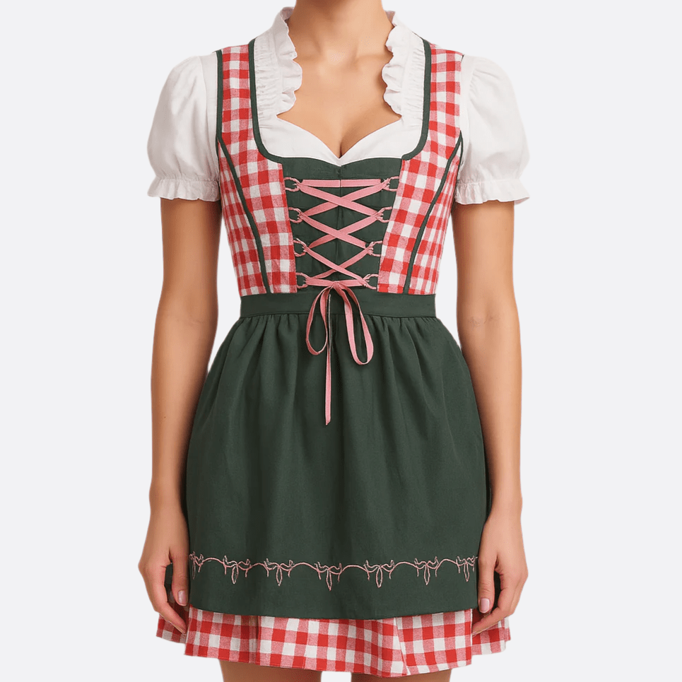 Sukienka Dirndl dla kobiet - Wytrzymała tkanina tradycyjna - Idealna na Oktoberfest - vivano - warszawa