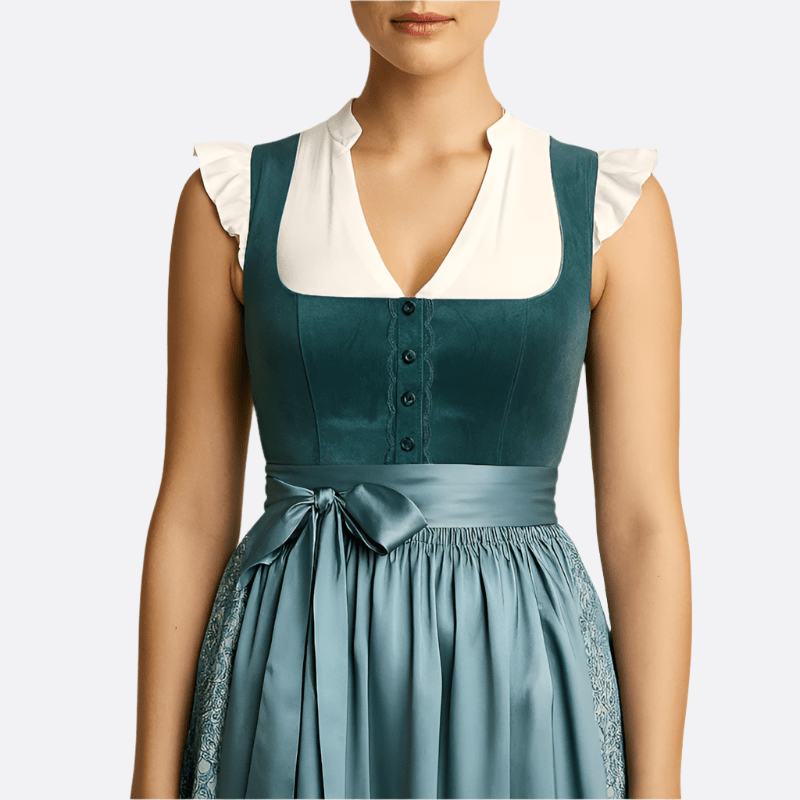 Sukienka Dirndl dla kobiet - Wytrzymały materiał - Vintage Oktoberfest Trachten - vivano - warszawa