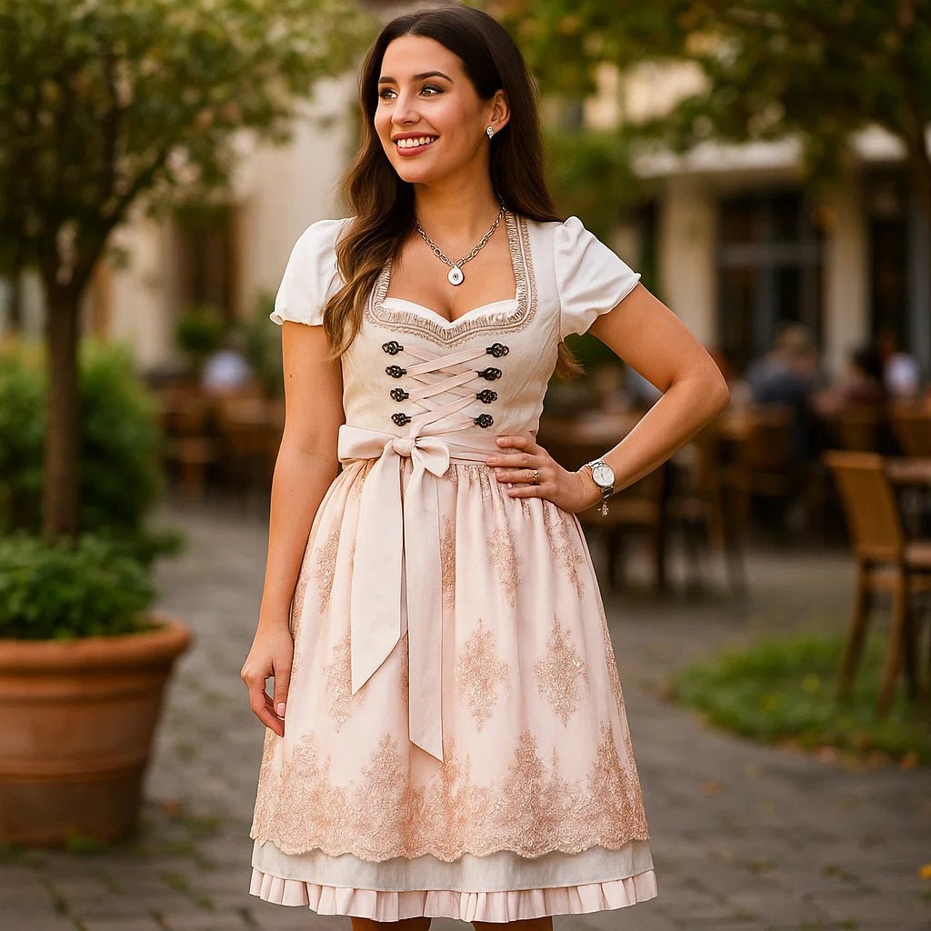 Sukienka Midi Dirndl – Elegancja i Tradycja - vivano - warszawa