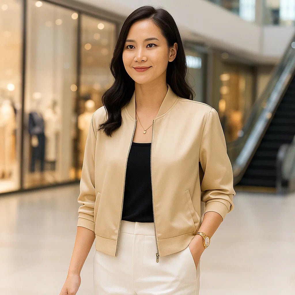 Sukienka Satynowa dla Kobiet – Luźny Krój – Zamek Błyskawiczny – Styl na Cały Rok - vivano - warszawa